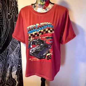 Scoop Neck Hot Wheels Fashion T-Shirt